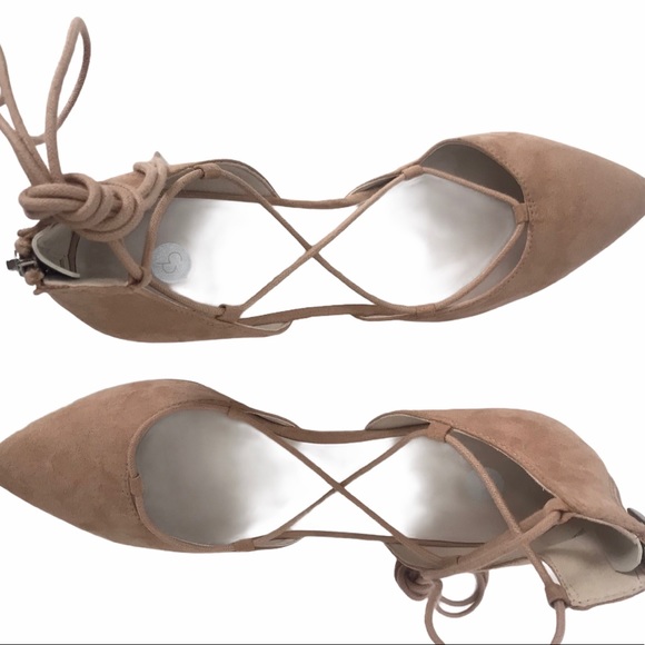 Luna Shoes - Flats Luna laceup ballet flats,Back Zipper 8 1/2”M